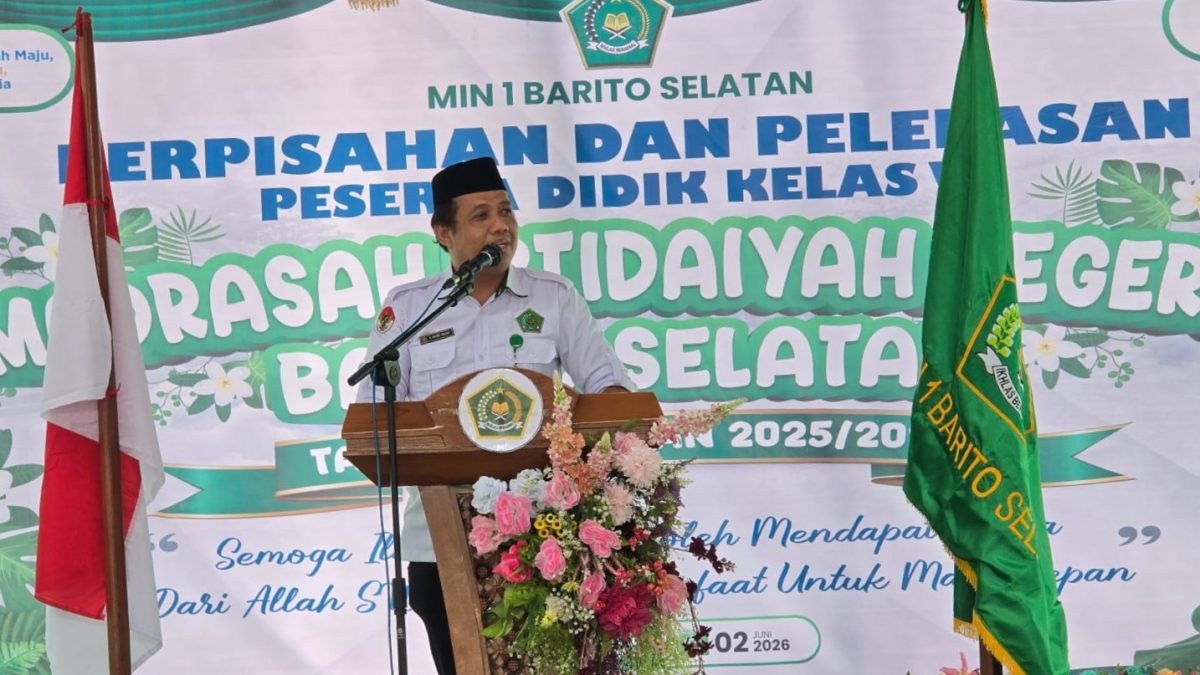 75 Peserta Didik MIN 1 Barsel Resmi Dilepas, Kakankemenag: Terus Belajar dan Jaga Akhlak