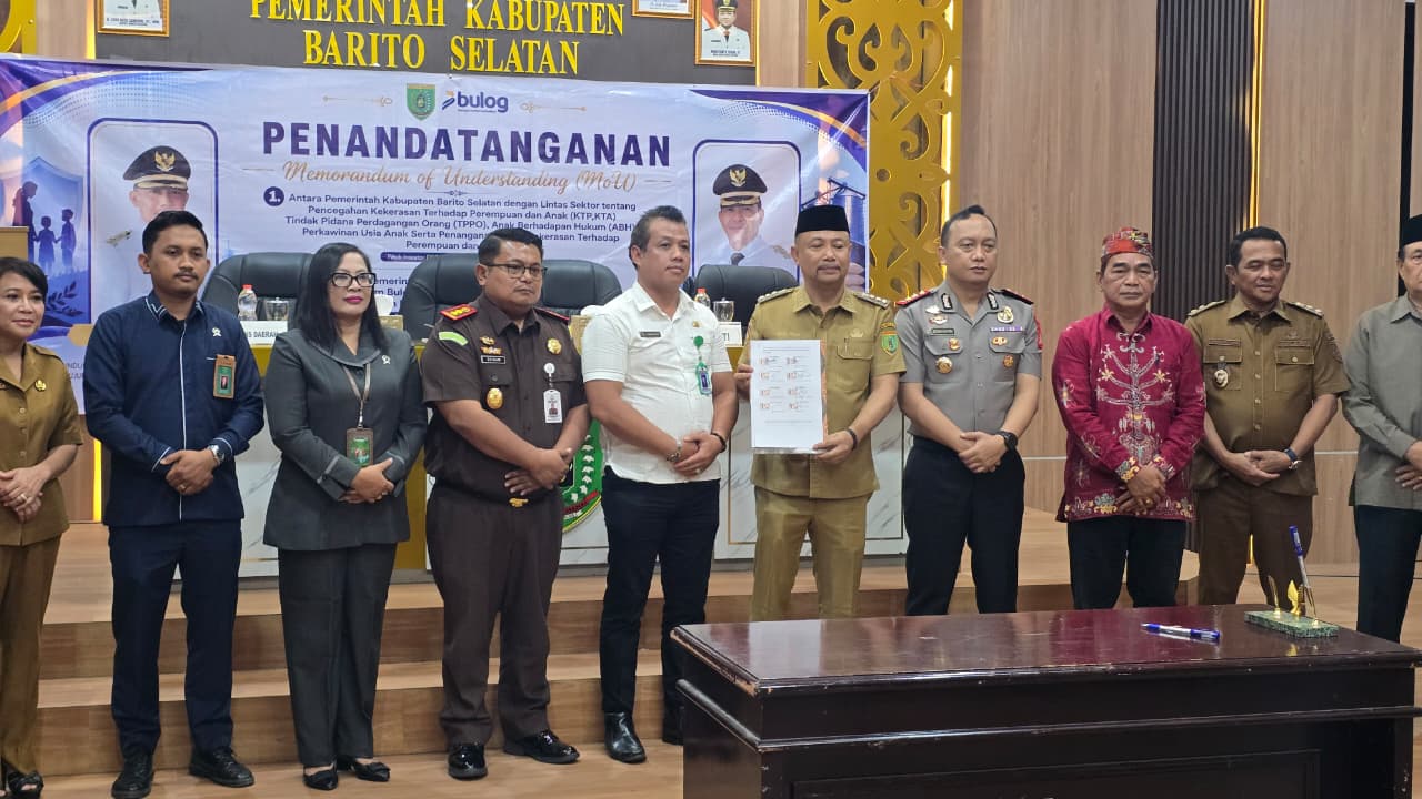 Kemenag Barsel Teken MoU Pencegahan Kekerasan Perempuan dan Anak