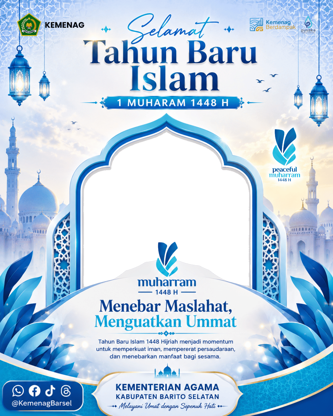 Frame Tahun Baru Islam 1448 H